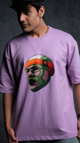 SNEAKER HEAD OVERSIZED T-SHIRT Heavy Gauge French Terry Cotton